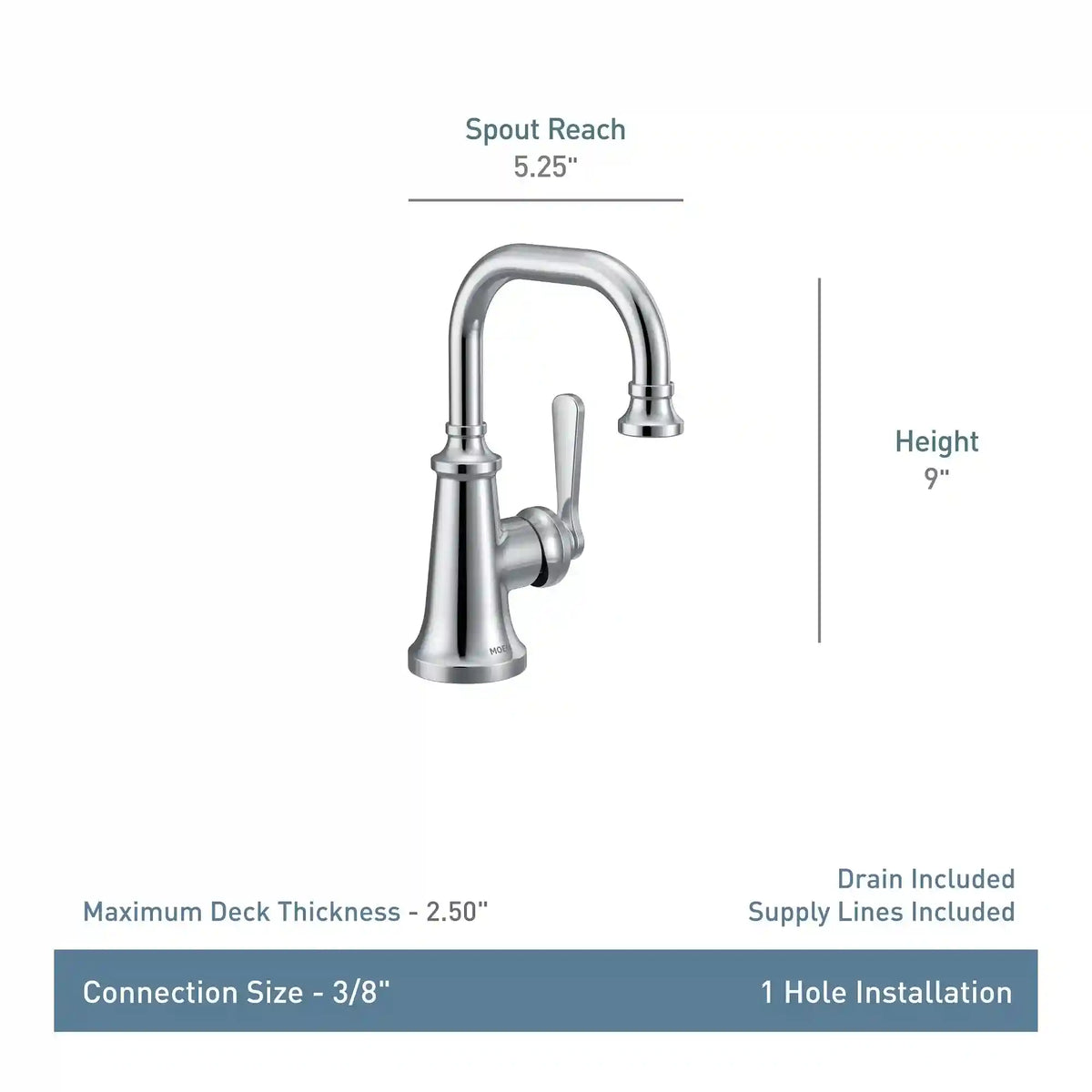 Colinet One-Handle High Arc Bathroom Faucet