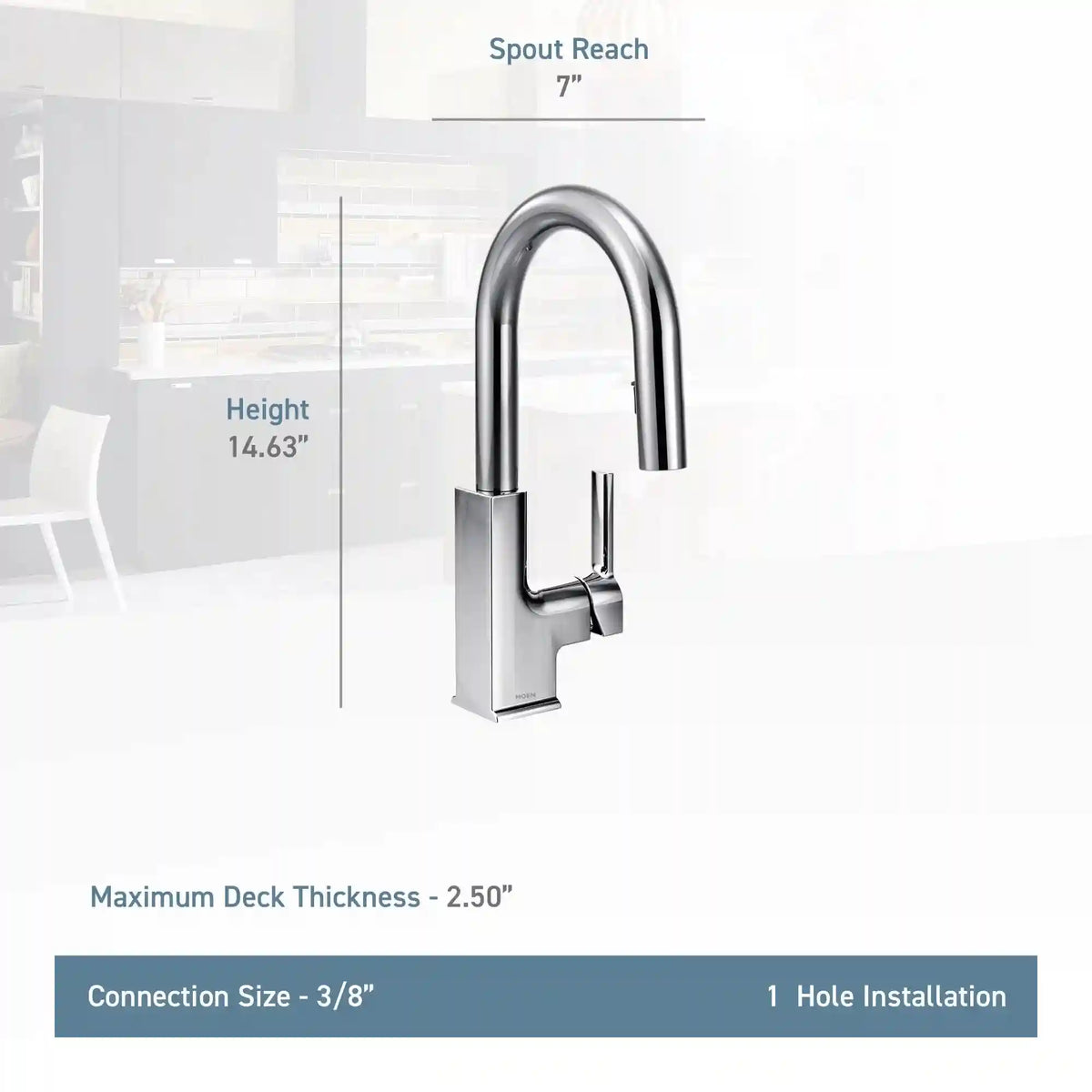 Sto One-Handle High Arc Pulldown Bar Faucet
