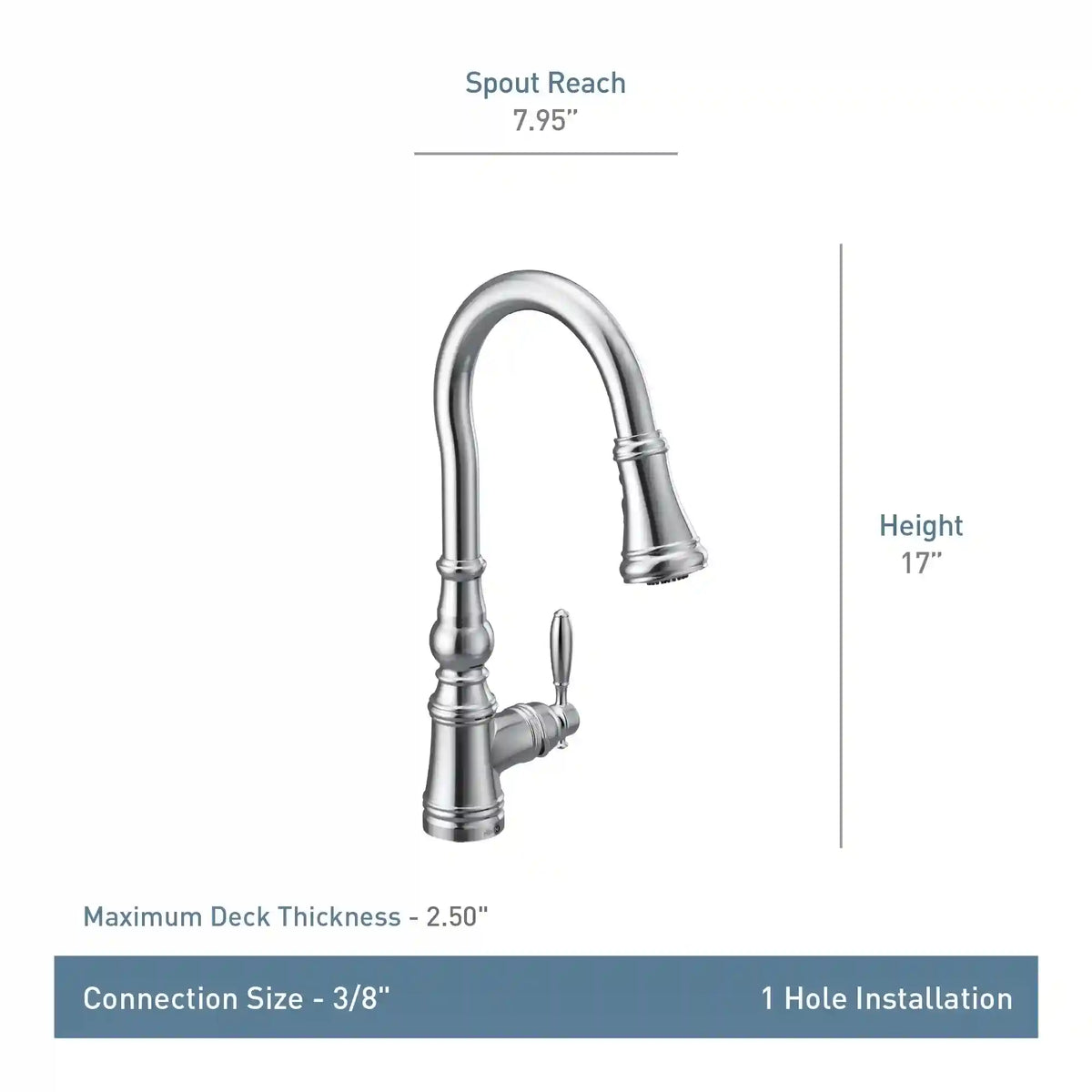 Weymouth One-Handle High Arc Pulldown Kitchen Faucet