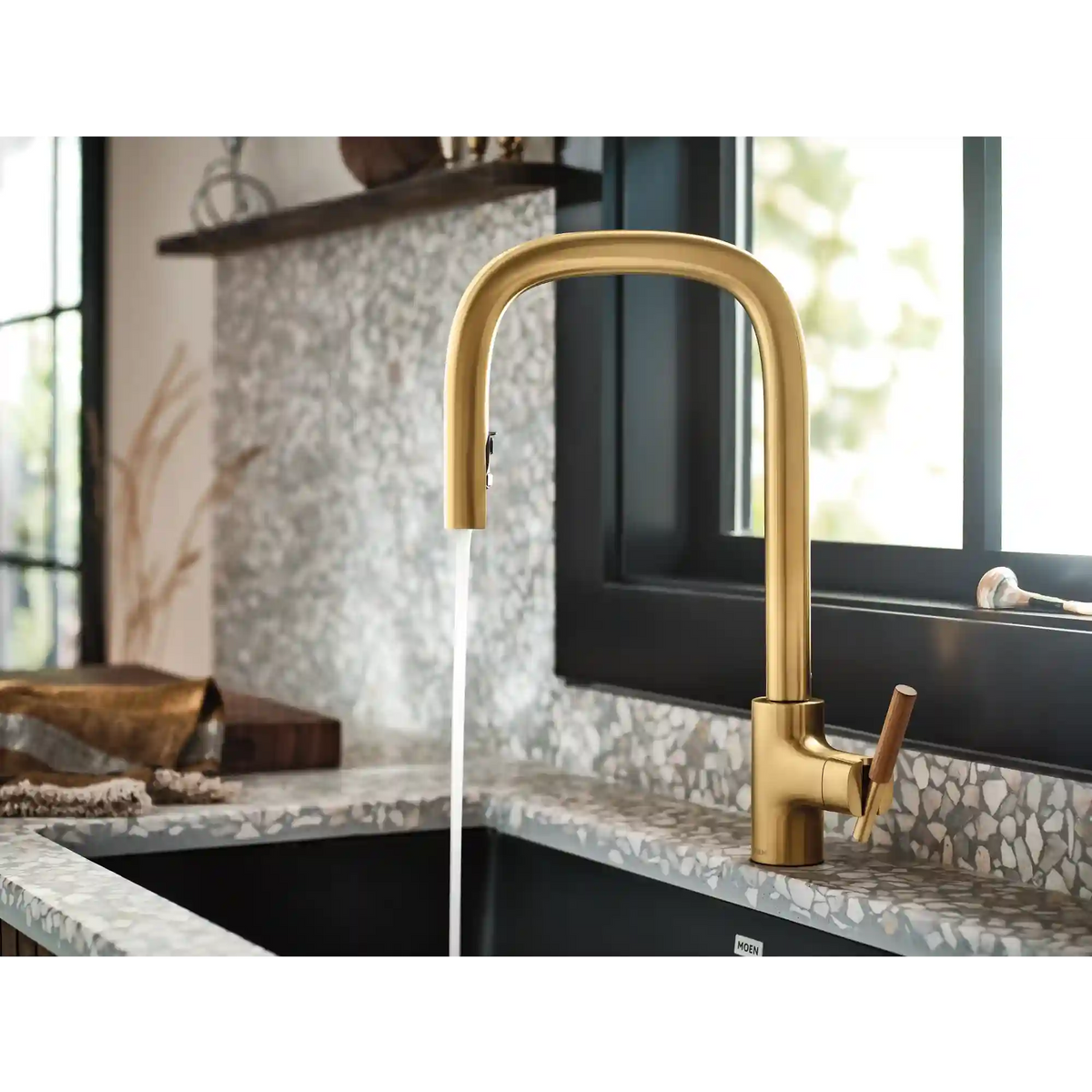 Tenon One-Handle High Arc Pulldown Kitchen Faucet