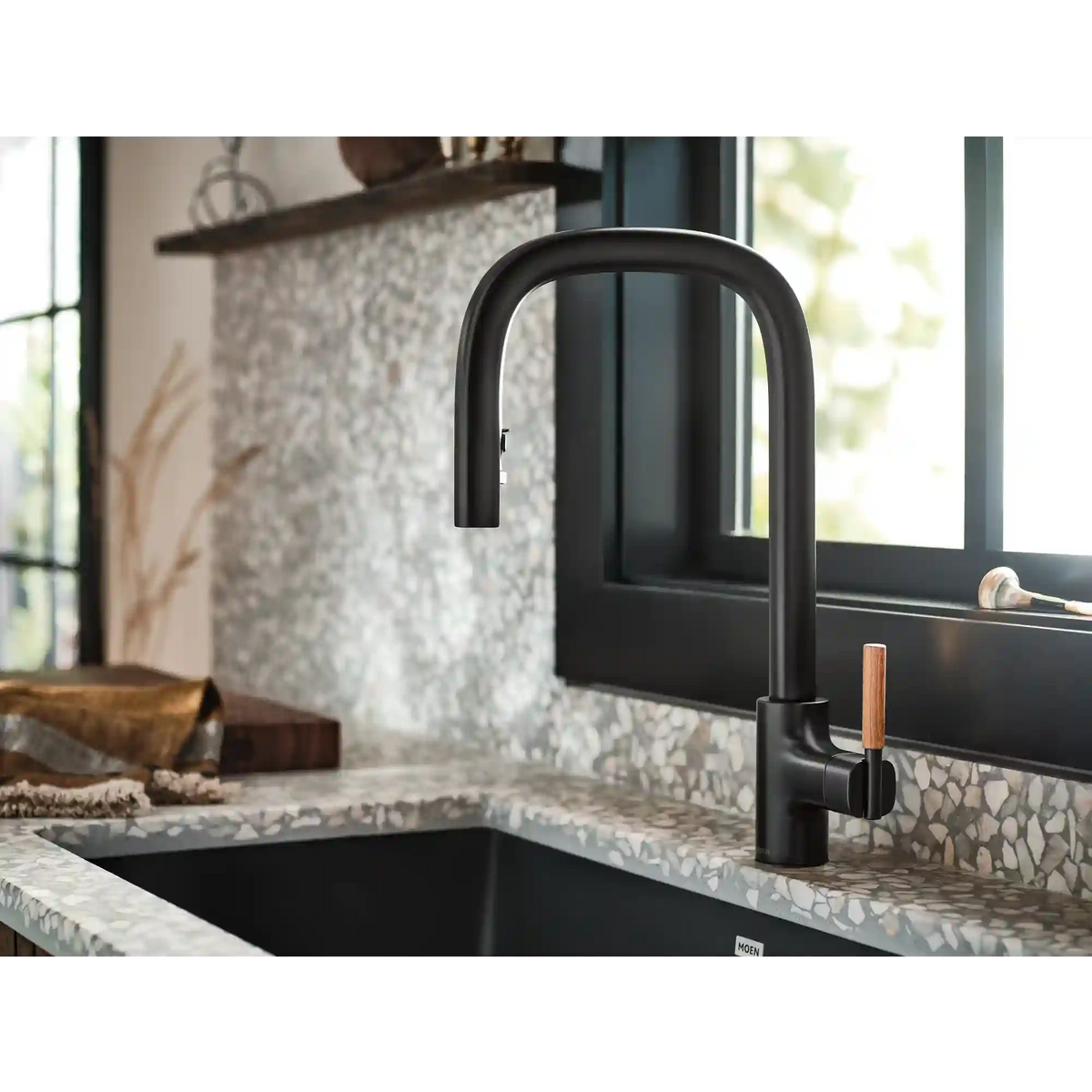 Tenon One-Handle High Arc Pulldown Kitchen Faucet