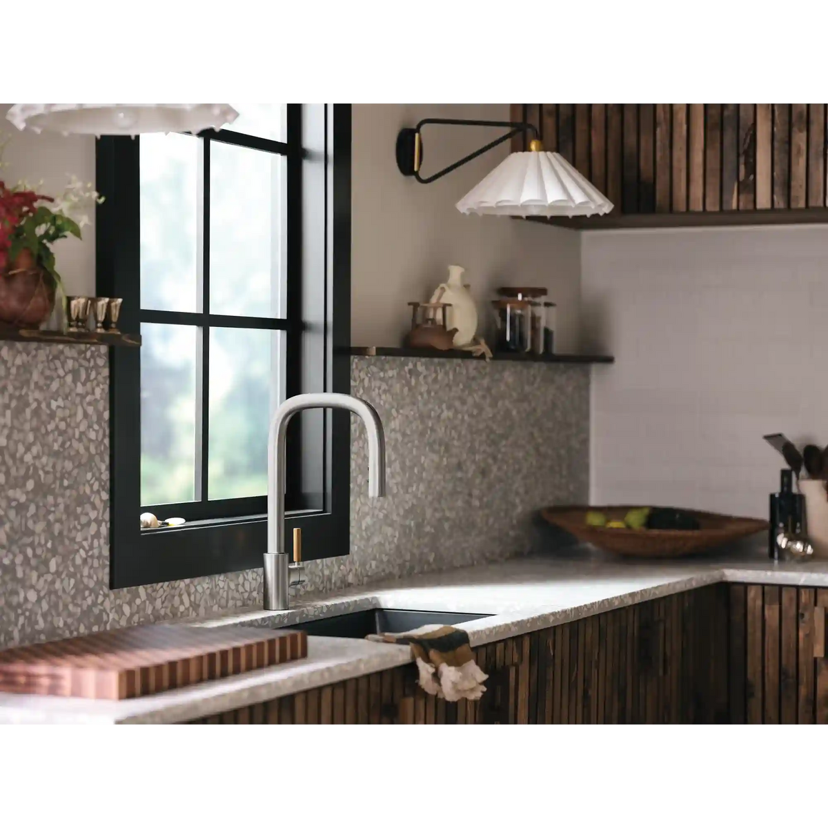 Tenon One-Handle High Arc Pulldown Kitchen Faucet