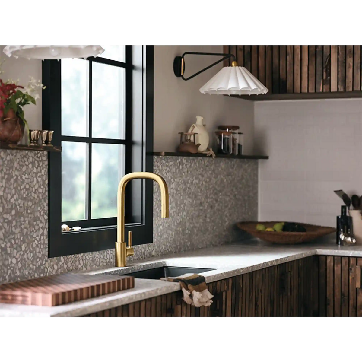 Tenon One-Handle High Arc Pulldown Kitchen Faucet