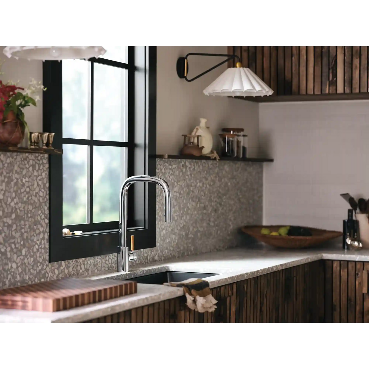 Tenon One-Handle High Arc Pulldown Kitchen Faucet
