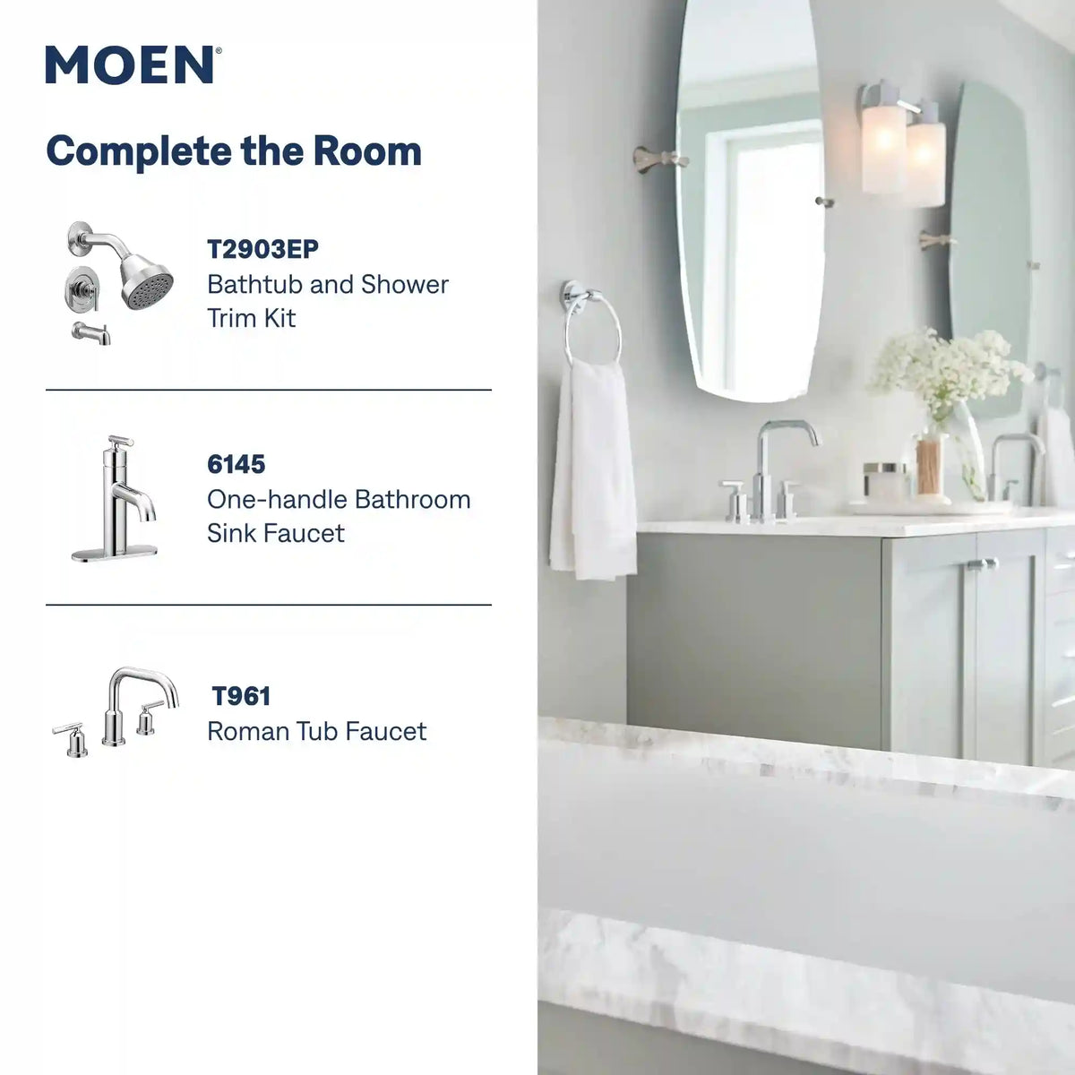 Gibson Two-Handle High Arc Bathroom Faucet