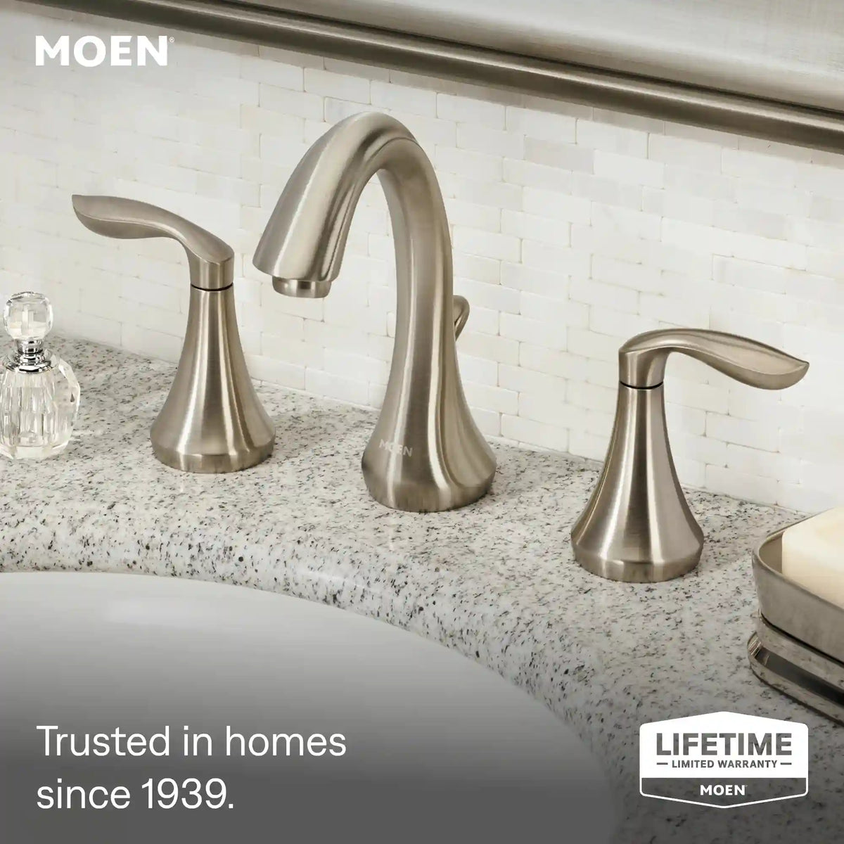 Eva Two-Handle High Arc Bathroom Faucet
