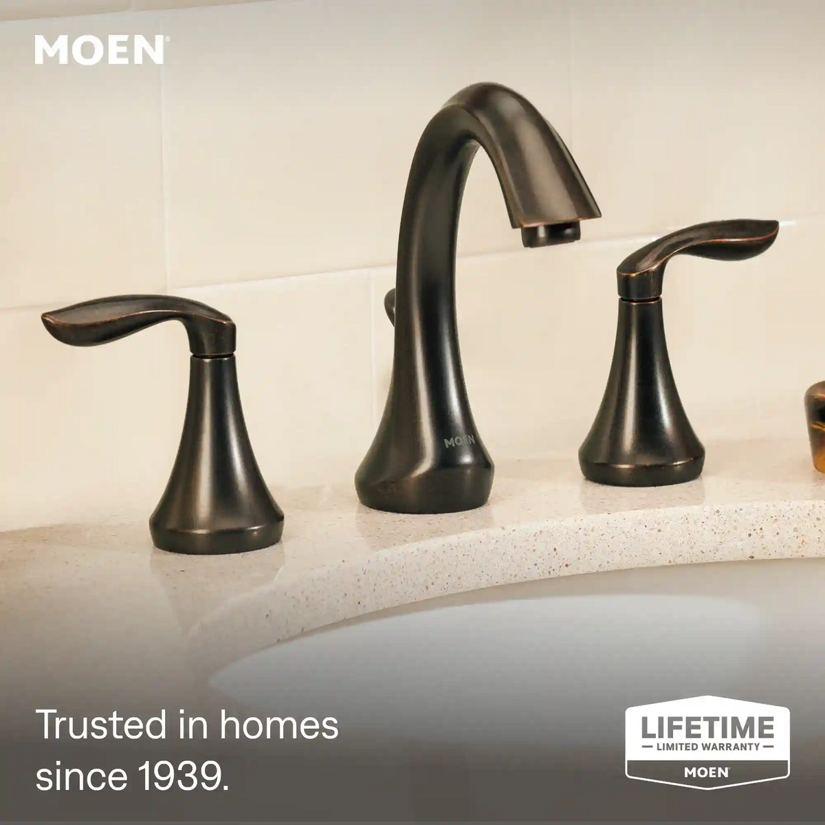 Eva Two-Handle High Arc Bathroom Faucet