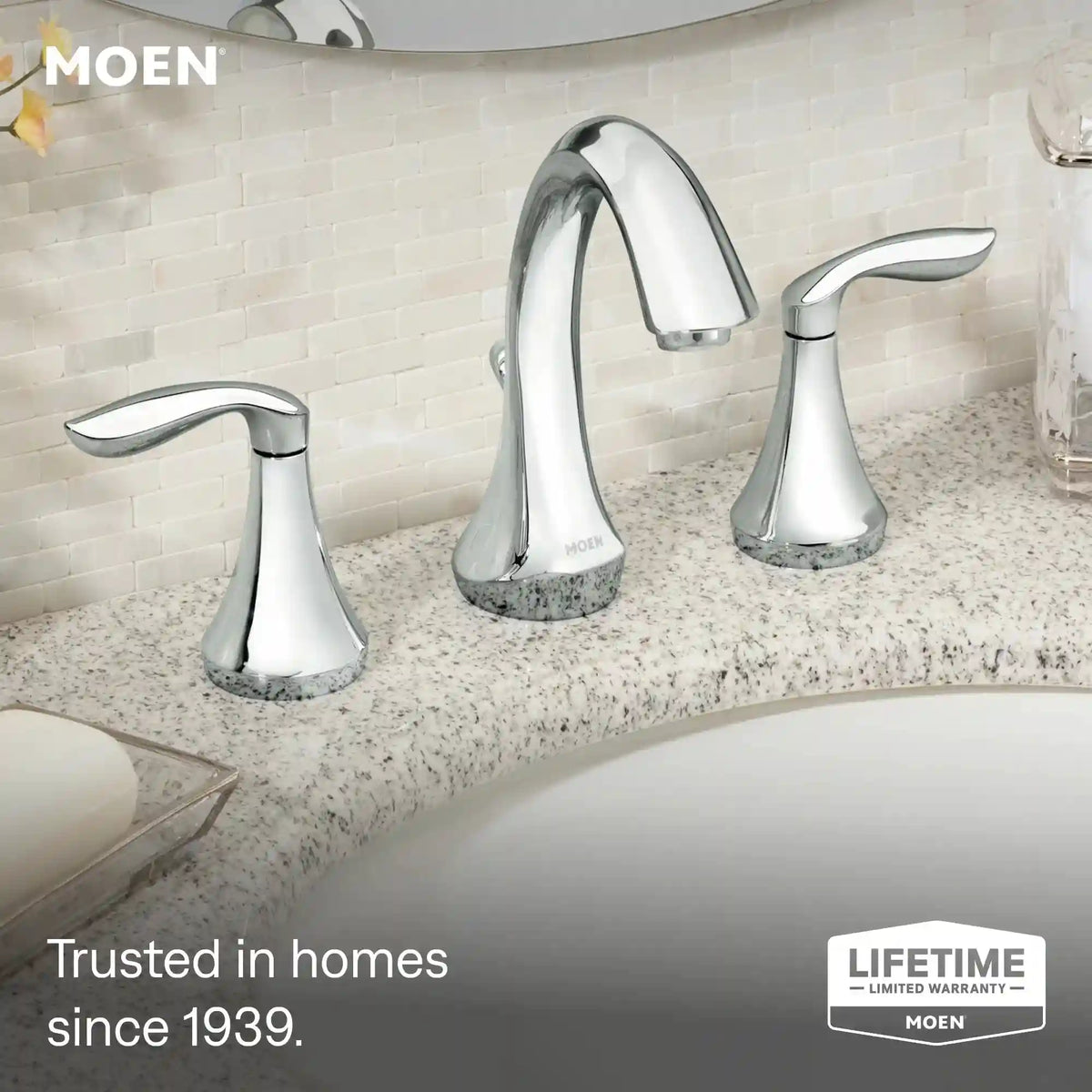 Eva Two-Handle High Arc Bathroom Faucet