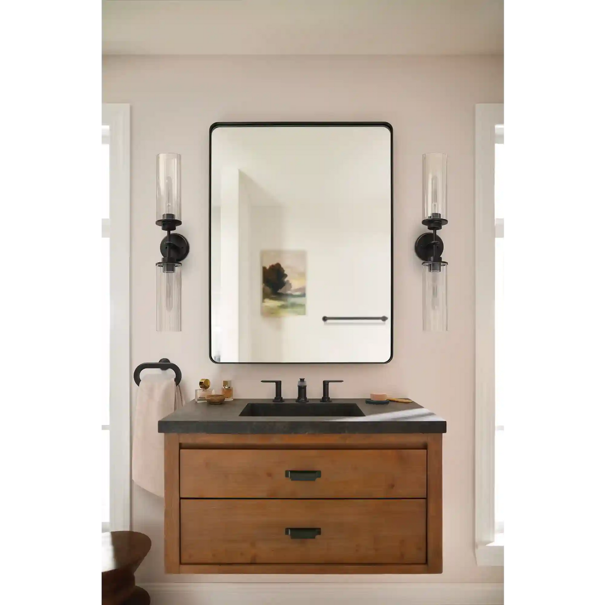 Greenfield Two-Handle Low Arc Bathroom Faucet
