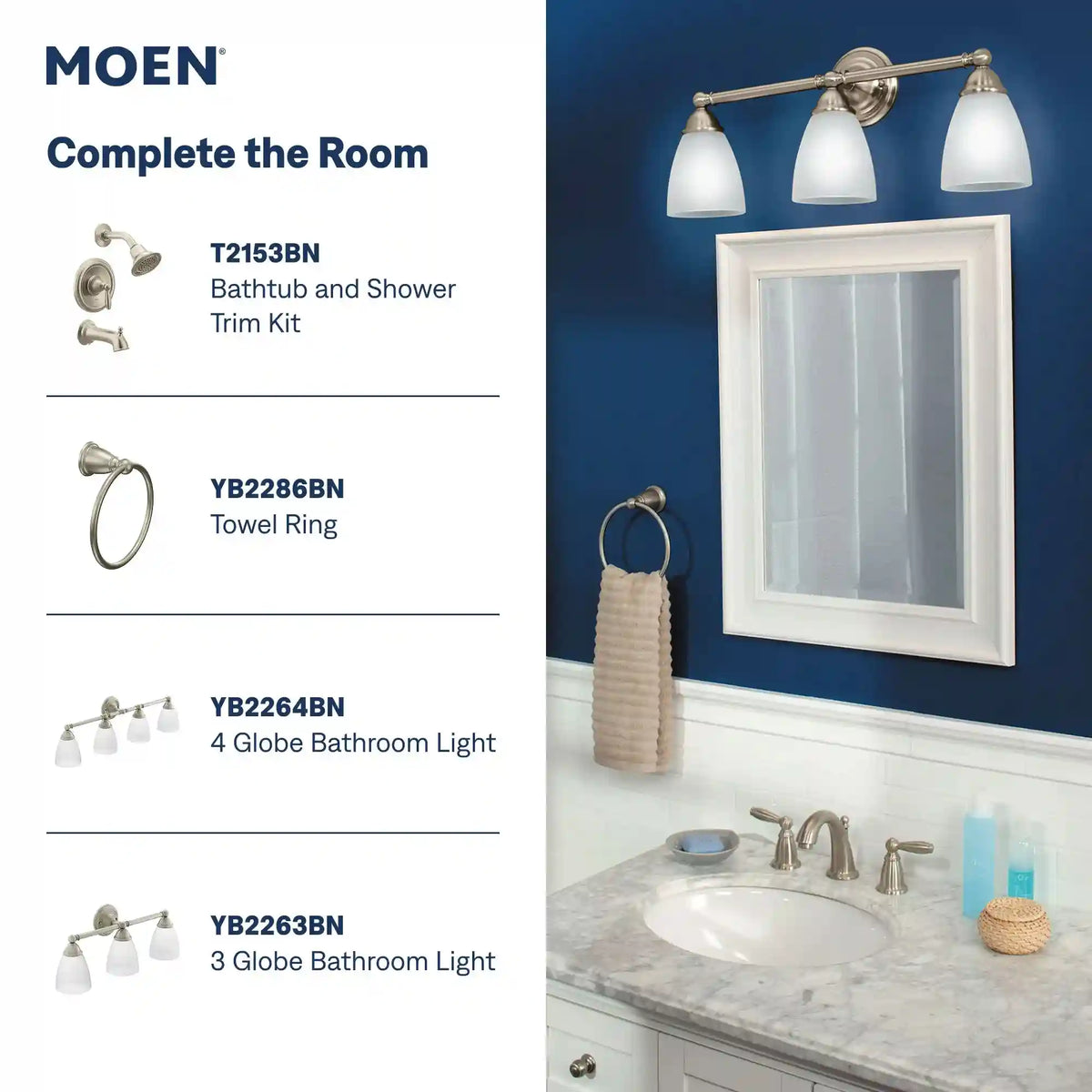 Brantford Two-Handle High Arc Bathroom Faucet