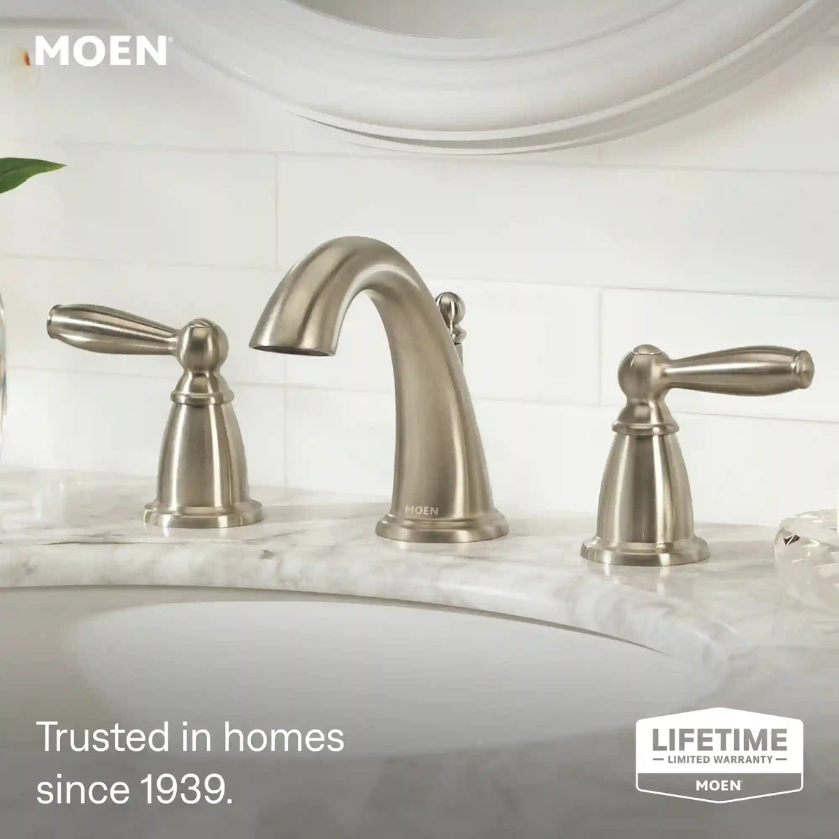 Brantford Two-Handle High Arc Bathroom Faucet