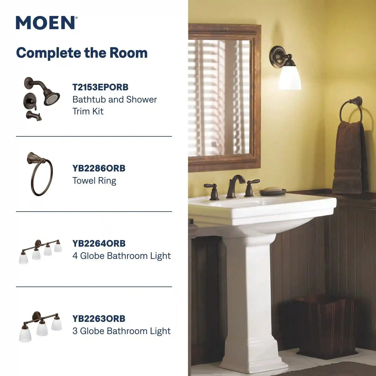 Brantford Two-Handle High Arc Bathroom Faucet