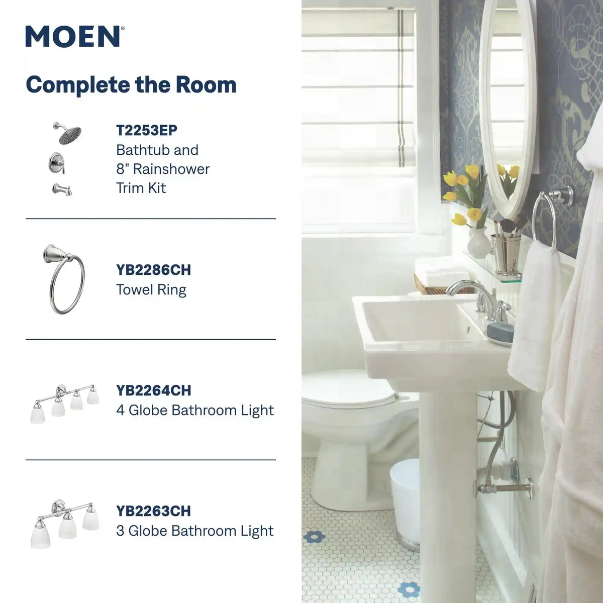 Brantford Two-Handle High Arc Bathroom Faucet