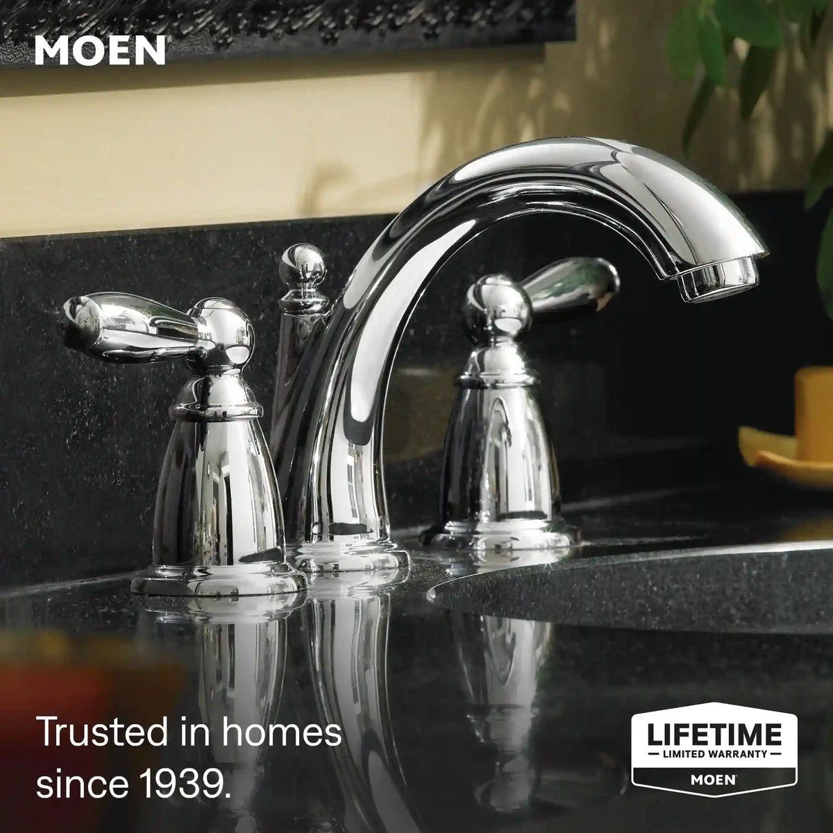 Brantford Two-Handle High Arc Bathroom Faucet