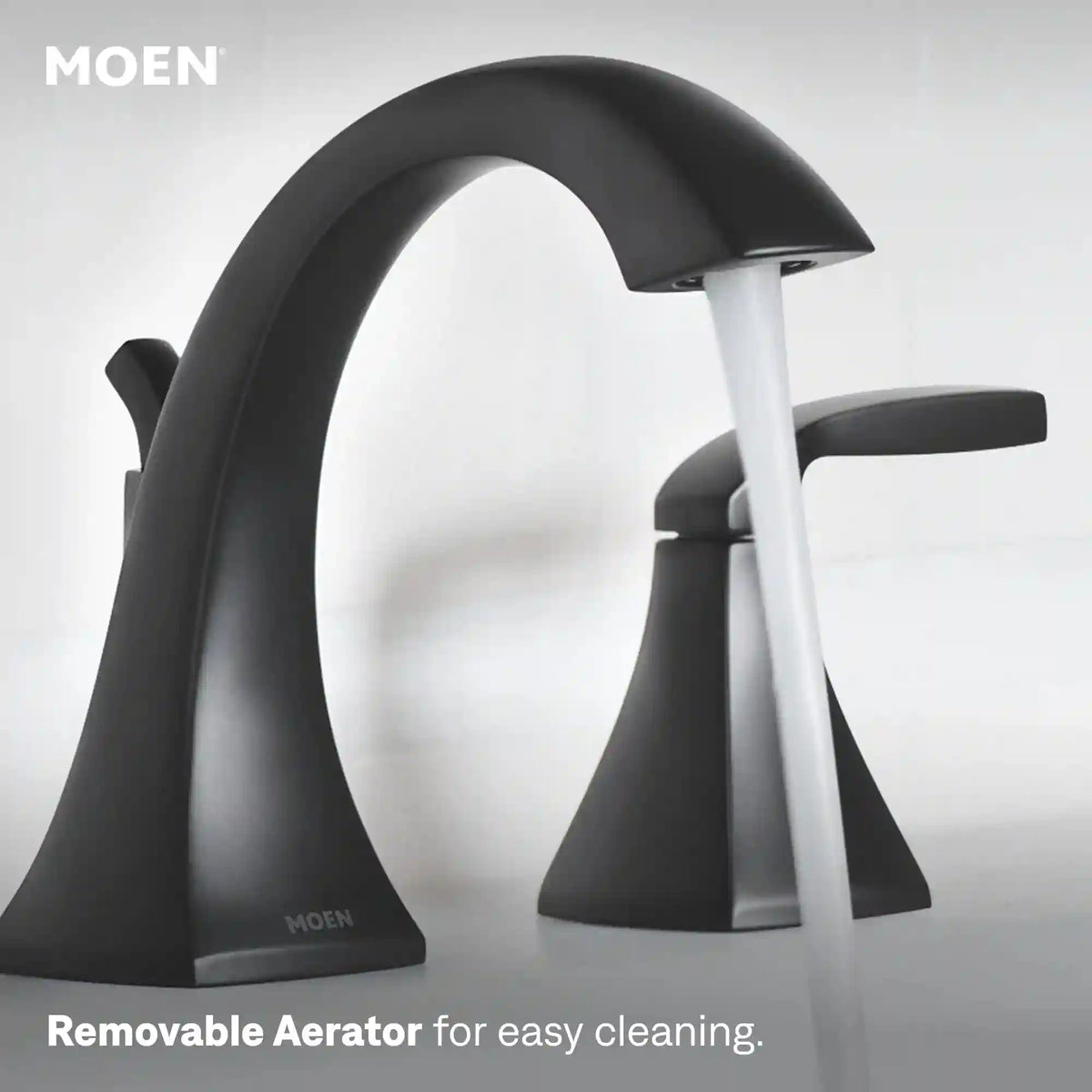 Voss Two-Handle High Arc Bathroom Faucet