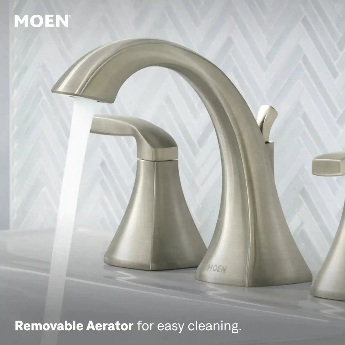 Voss Two-Handle High Arc Bathroom Faucet
