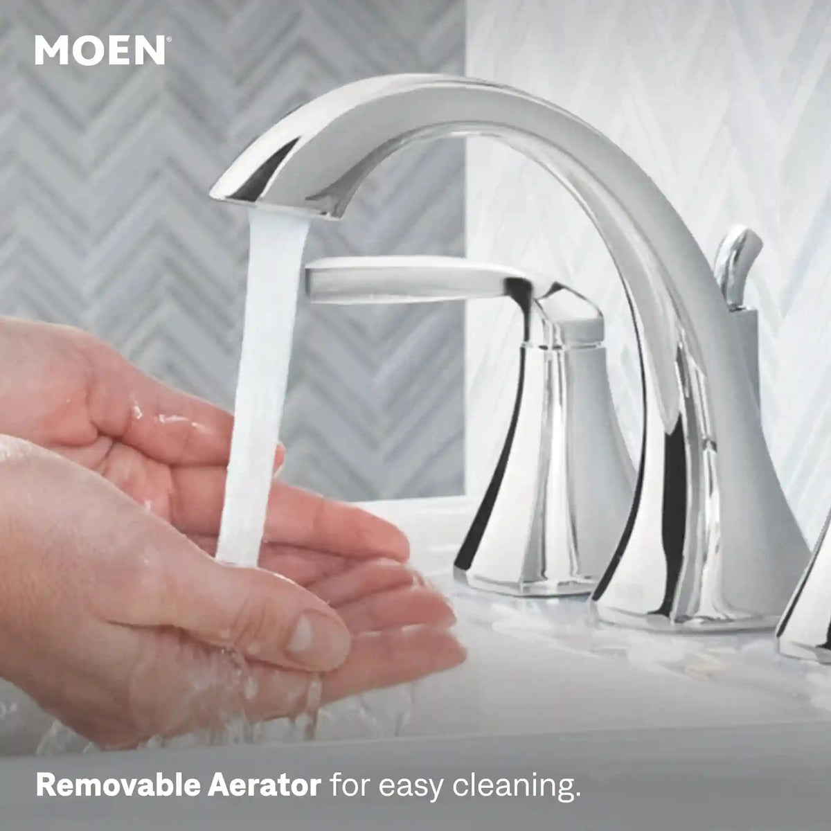 Voss Two-Handle High Arc Bathroom Faucet