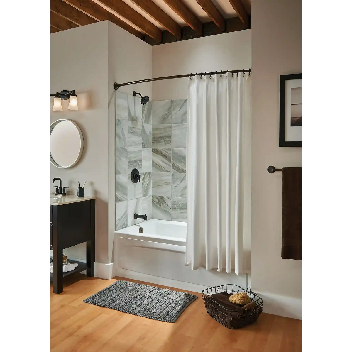 Moen Adjustable Curved Shower Rod