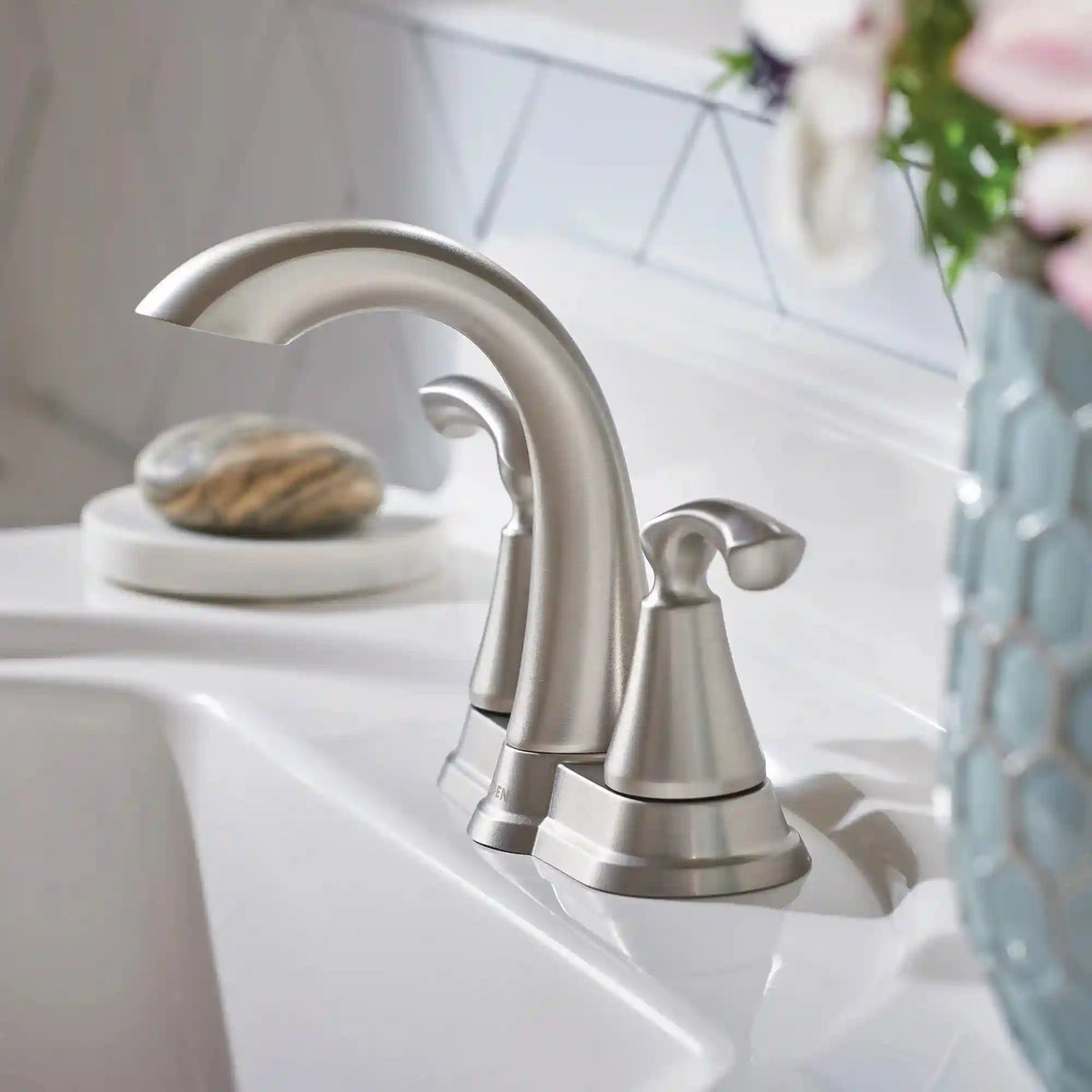 Tiffin Two-Handle High Arc Bathroom Faucet