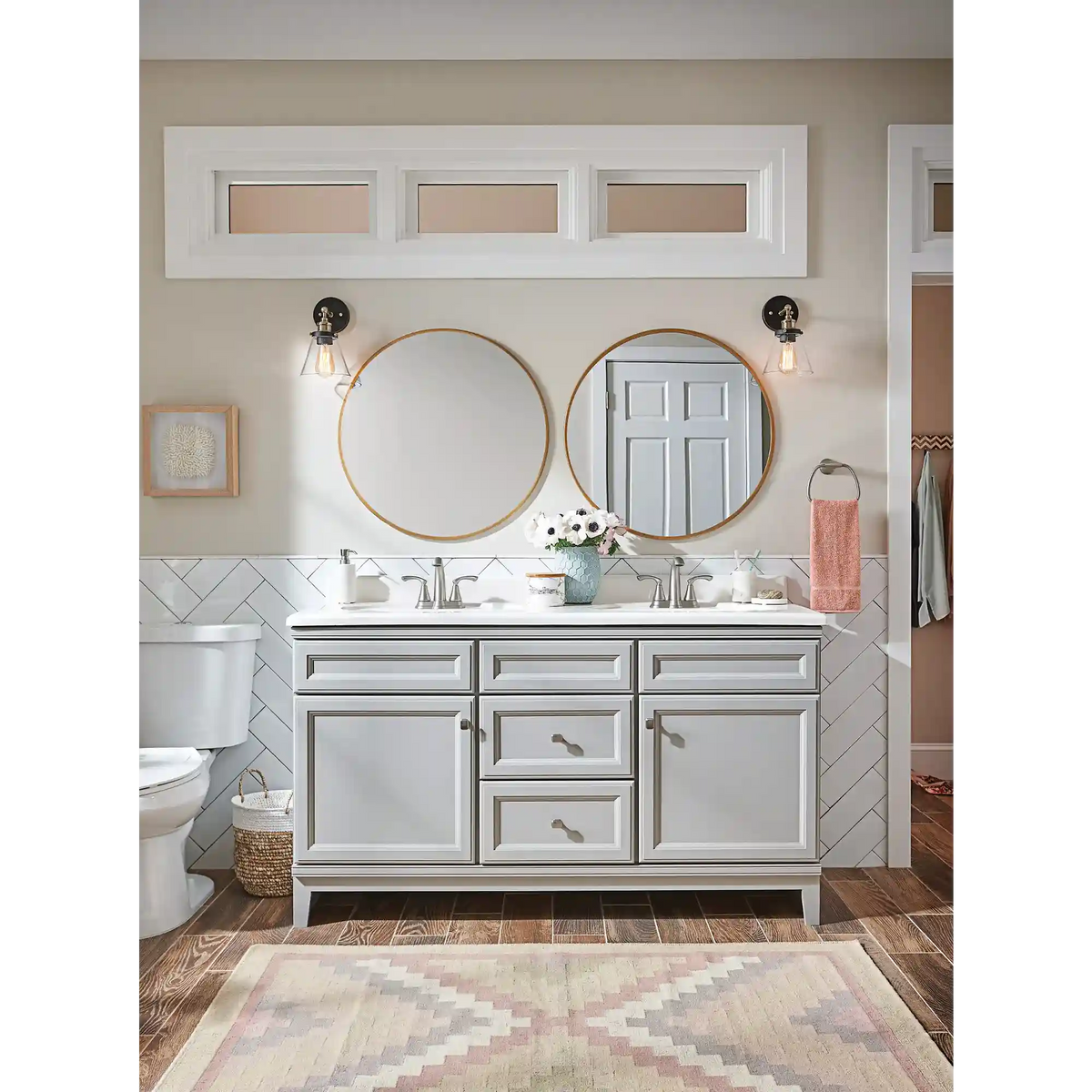 Tiffin Two-Handle High Arc Bathroom Faucet