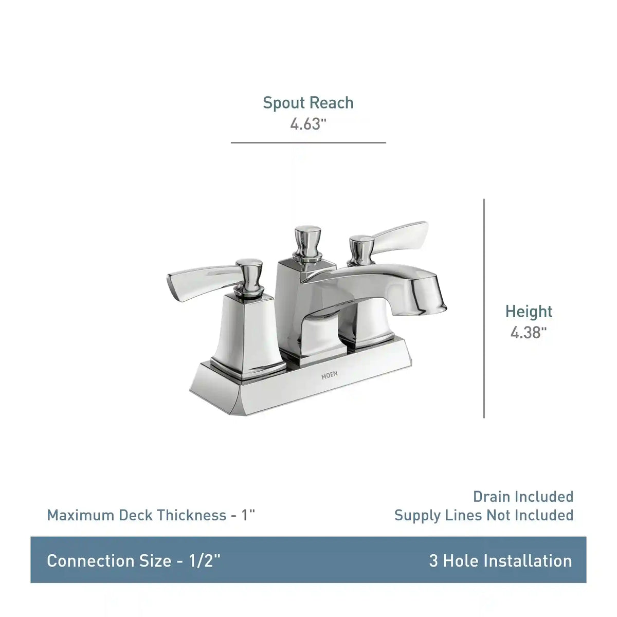 Conway Two-Handle Low Arc Bathroom Faucet