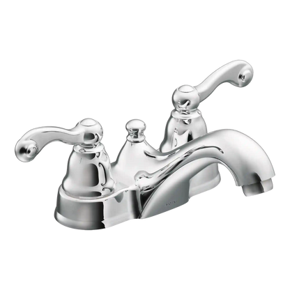Traditional Two-Handle Low Arc Bathroom Faucet