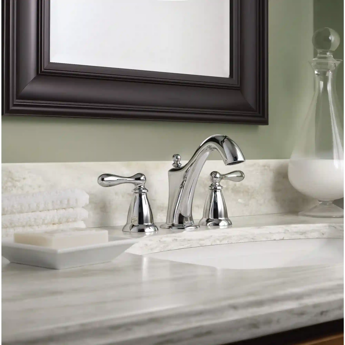 Caldwell Two-Handle High Arc Bathroom Faucet