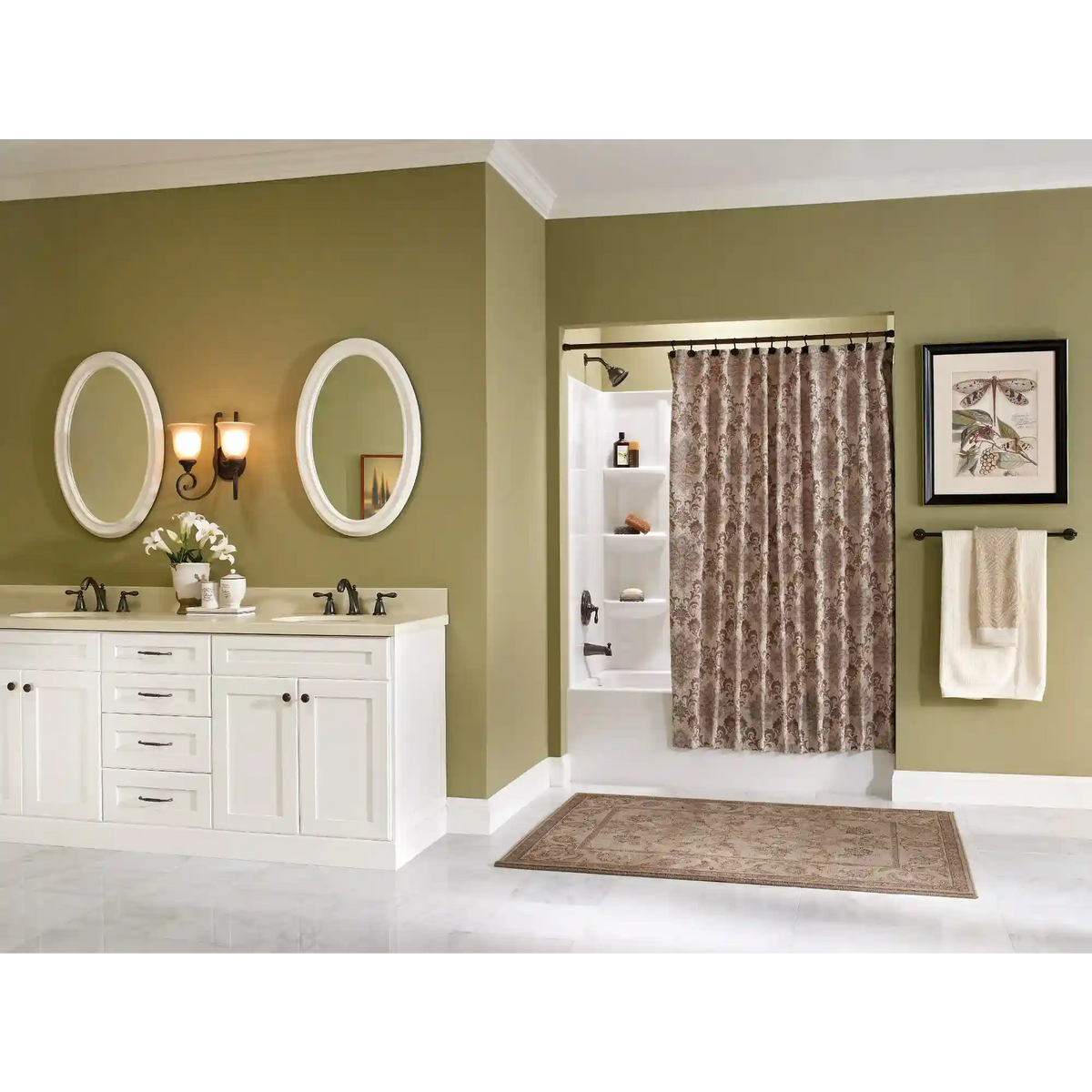 Caldwell Two-Handle High Arc Bathroom Faucet