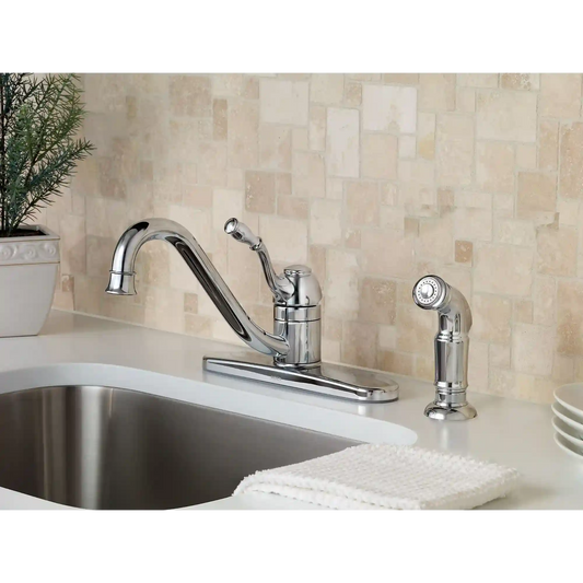 Lindley One-Handle Low Arc Kitchen Faucet