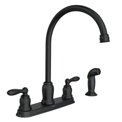 Caldwell Two-Handle High Arc Kitchen Faucet