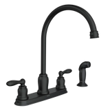 Caldwell Two-Handle High Arc Kitchen Faucet