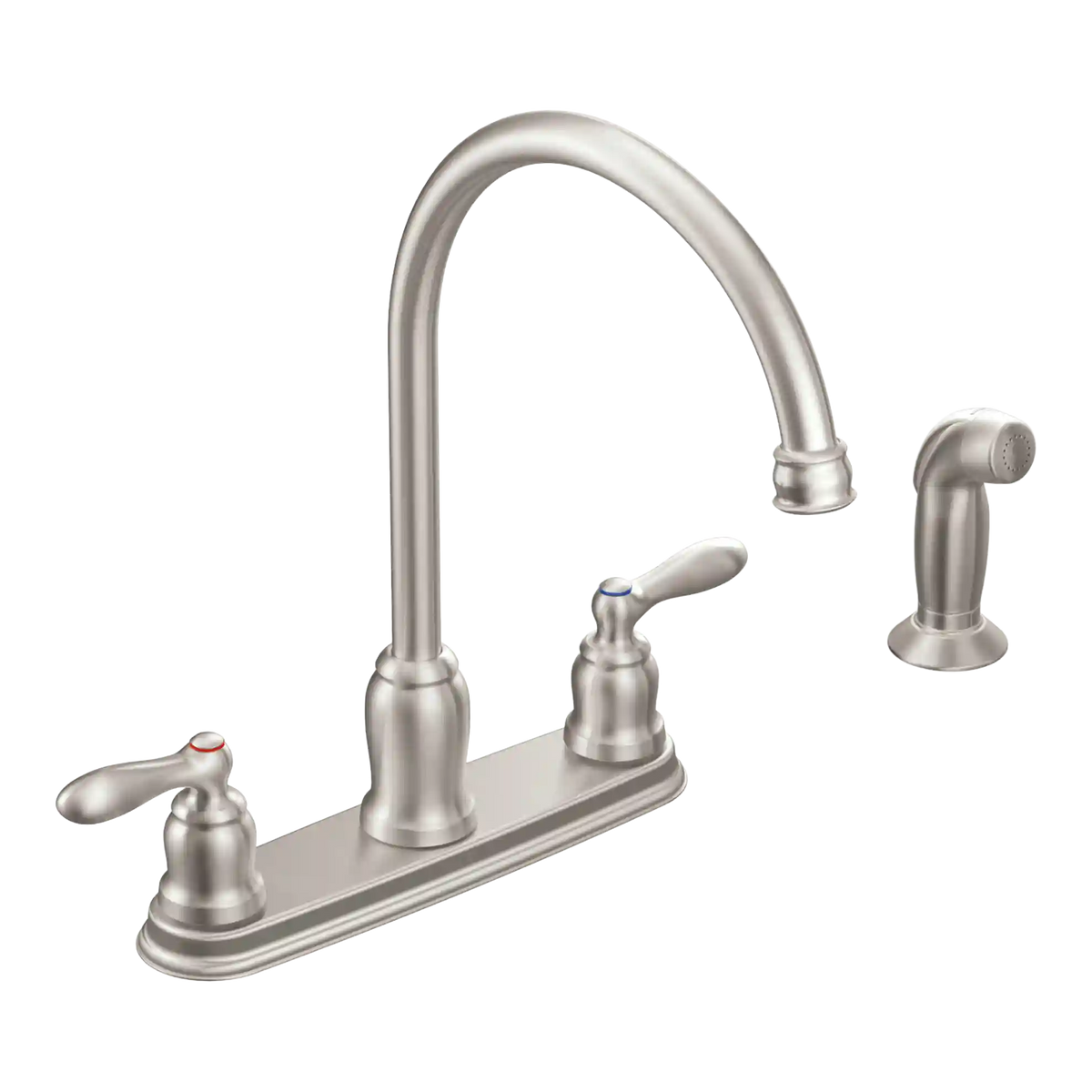 Caldwell Two-Handle High Arc Kitchen Faucet