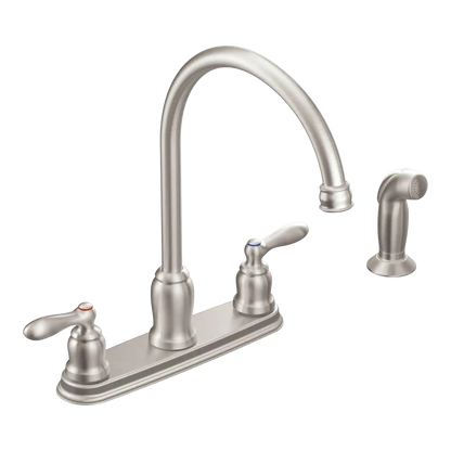 Caldwell Two-Handle High Arc Kitchen Faucet