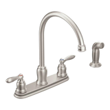 Caldwell Two-Handle High Arc Kitchen Faucet
