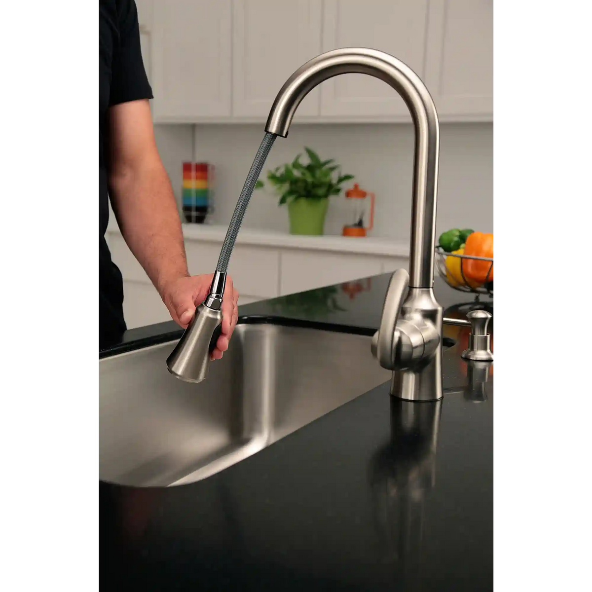 Bayhill One-Handle High Arc Pulldown Kitchen Faucet