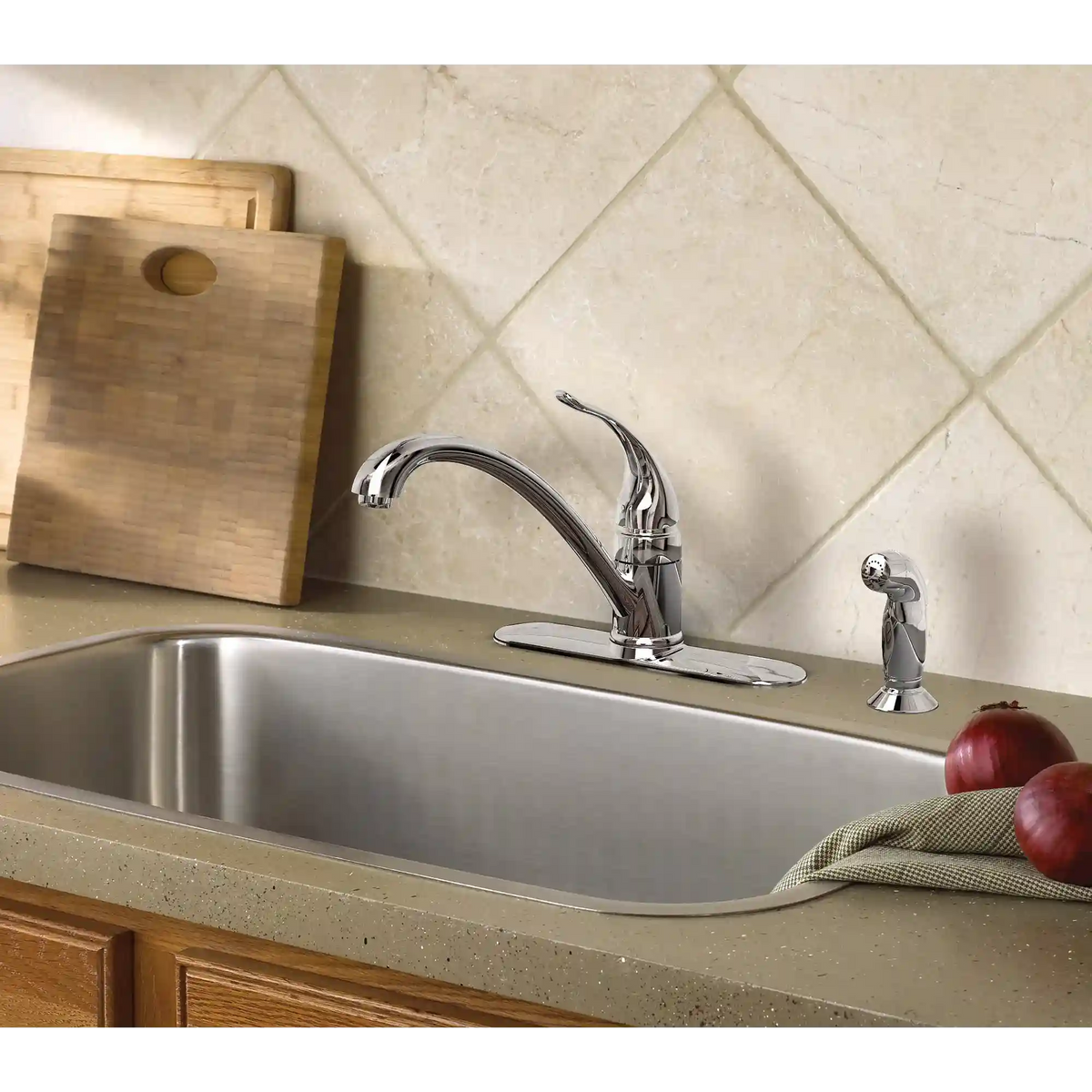 Torrance One-Handle Low Arc Kitchen Faucet