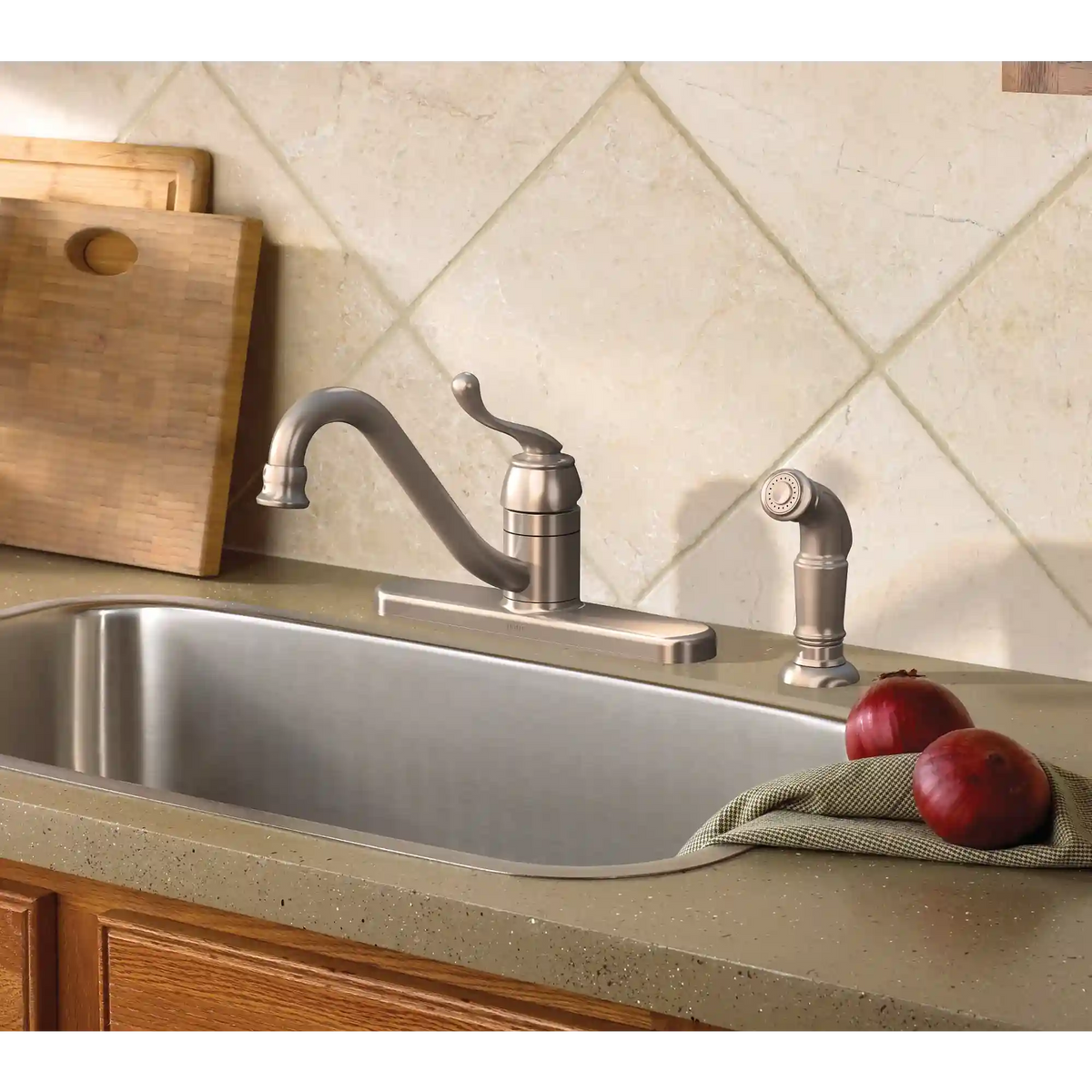 Muirfield One-Handle Low Arc Kitchen Faucet