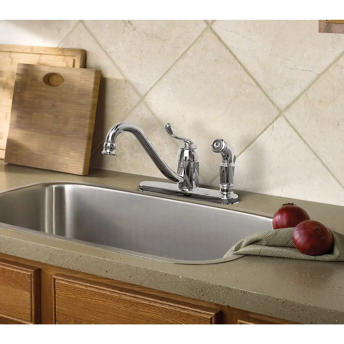 Muirfield One-Handle Low Arc Kitchen Faucet