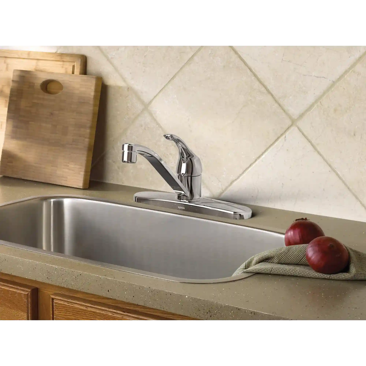 Adler One-Handle Low Arc Kitchen Faucet