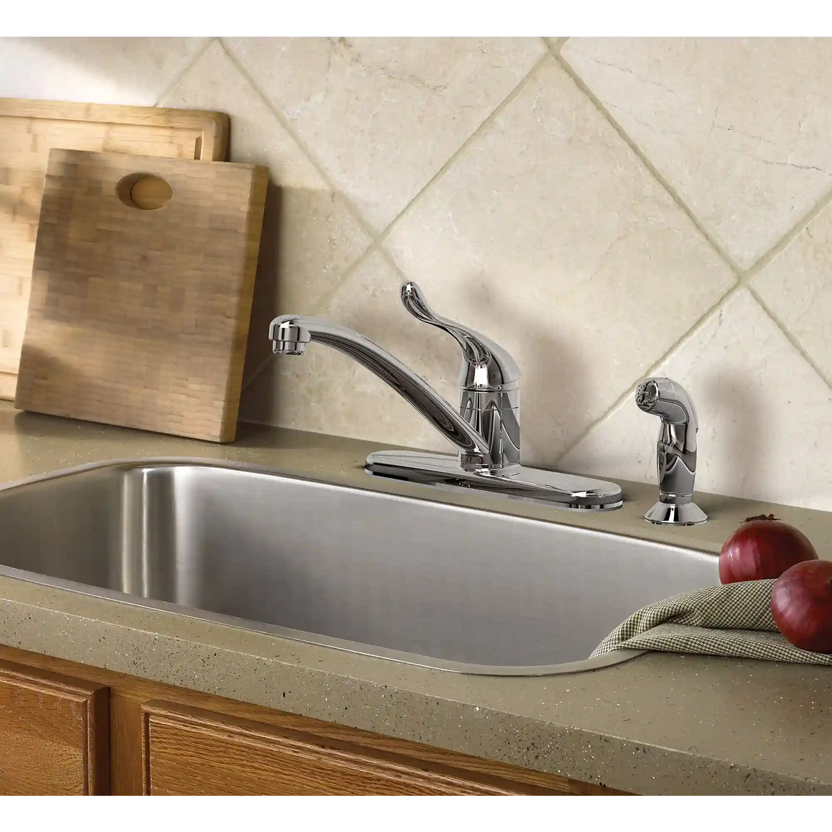 Adler One-Handle Low Arc Kitchen Faucet