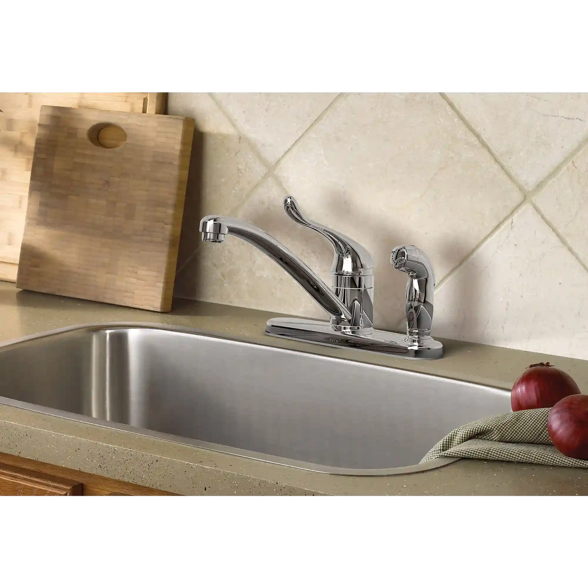 Adler One-Handle Low Arc Kitchen Faucet