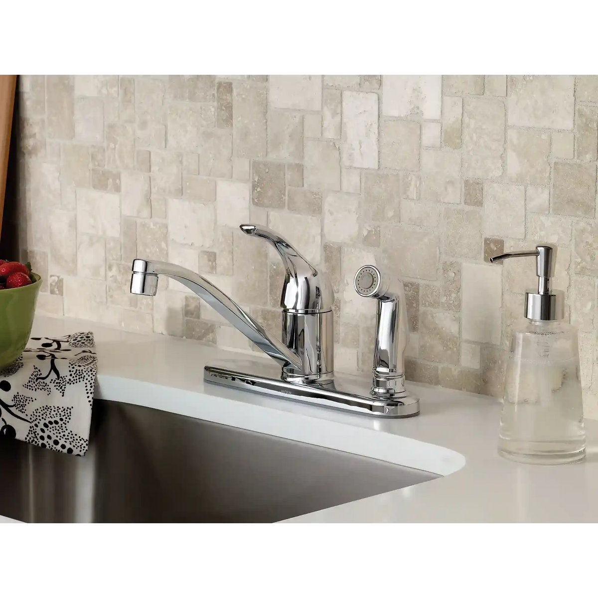 Adler One-Handle Low Arc Kitchen Faucet