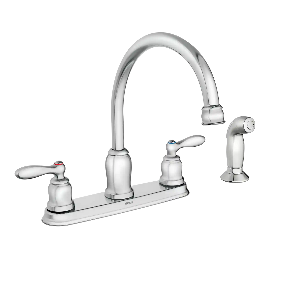 Caldwell Two-Handle High Arc Kitchen Faucet