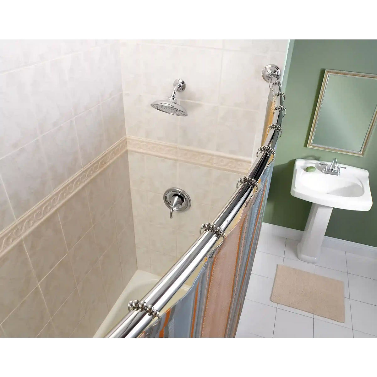 Moen Adjustable Curved Shower Rod