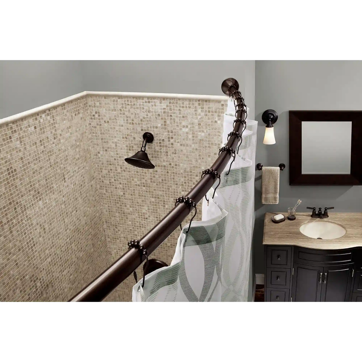 Curved Shower Rods Tension Curved Shower Rod