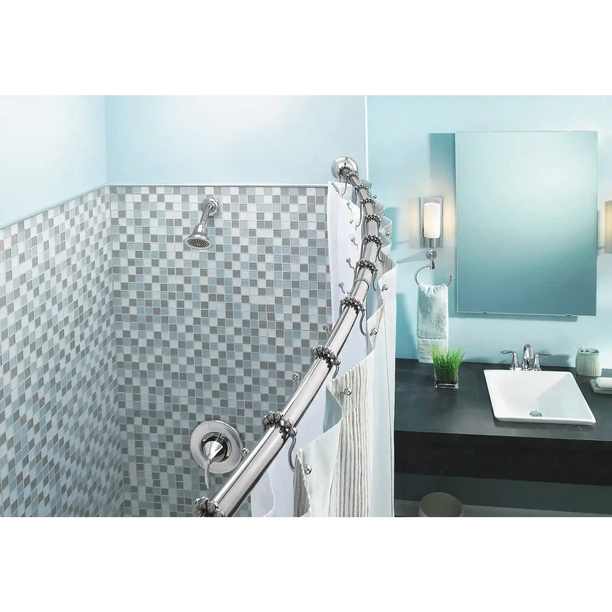 Moen Adjustable Curved Shower Rod