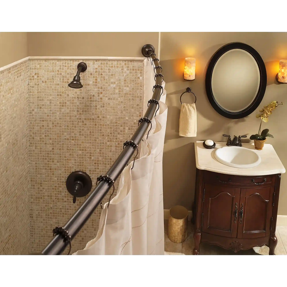 Curved Shower Rods Adjustable Curved Shower Rod