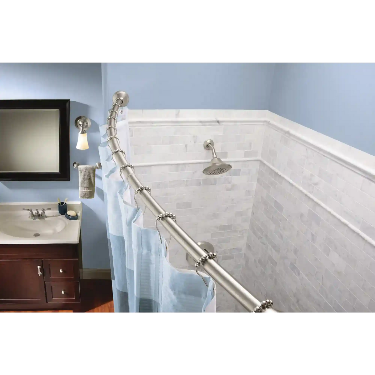 Moen Curved Tension Shower Rod