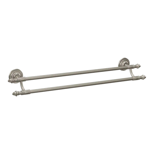 Stockton Chrome 24" double towel bar