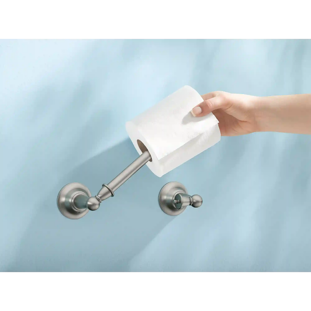 Sage Pivoting Toilet Paper Holder